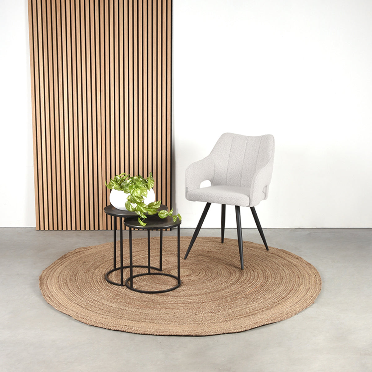 LABEL51 Eetkamerstoel Noud - Boucle